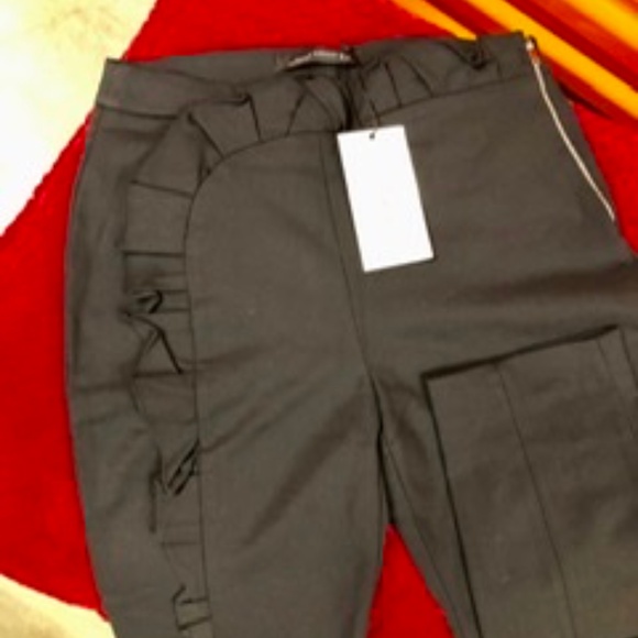 ZARA Ruffle Pants, S, NWT - Picture 2 of 7